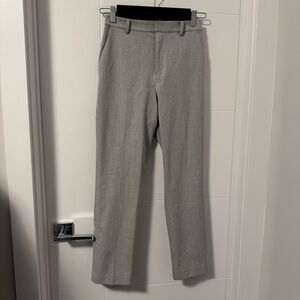 Women's Uniqlo XS Gray Straight Leg Slimming Dress Pants